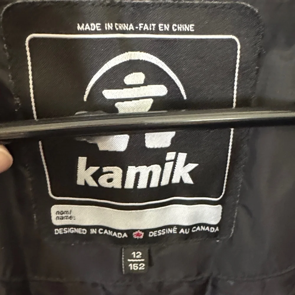 Kamik Kids Puffer Jacket in Red and Black